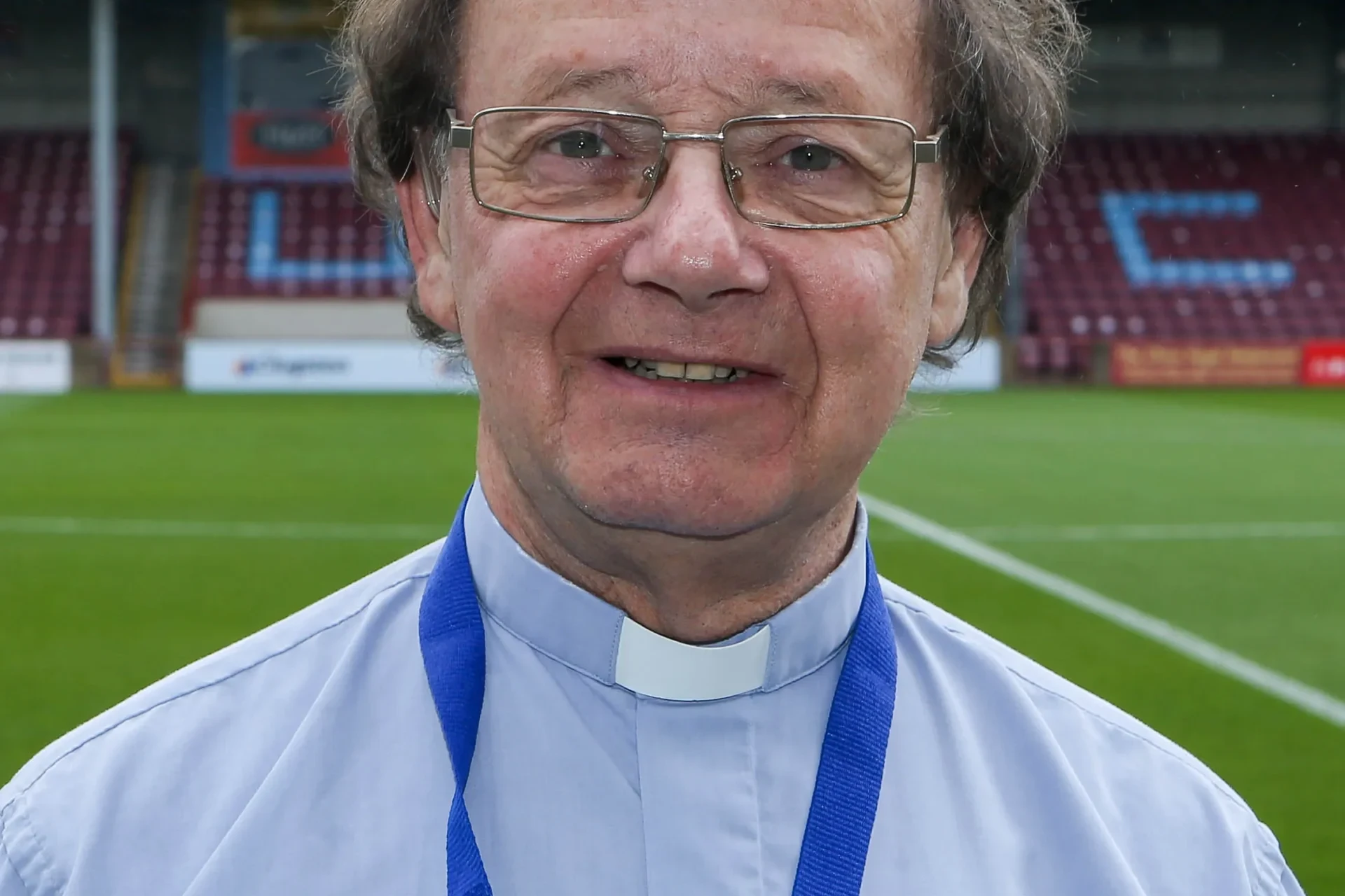 Rev Wright at Scunthorpe United’s grounds