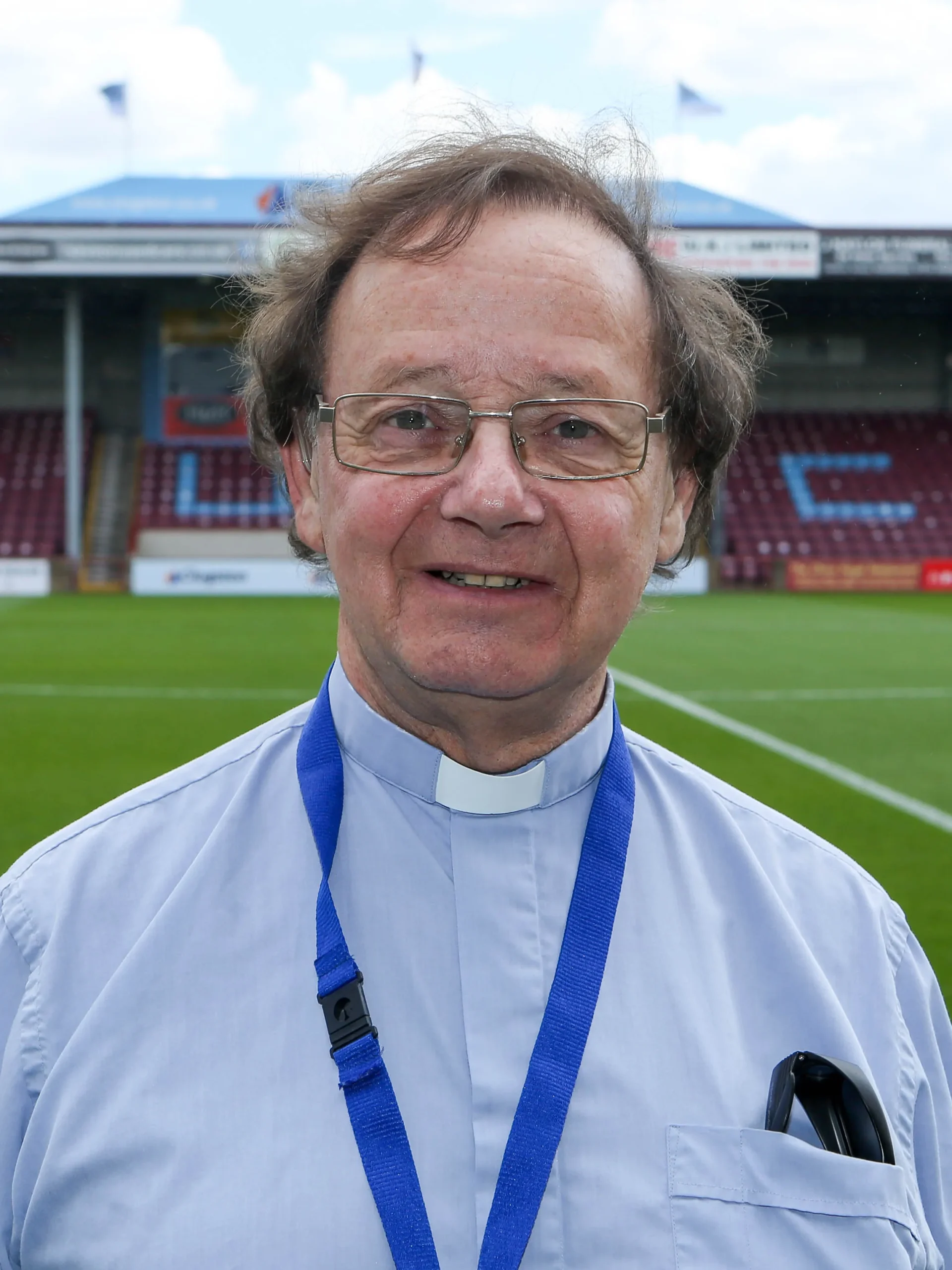 Rev Wright at Scunthorpe United’s grounds