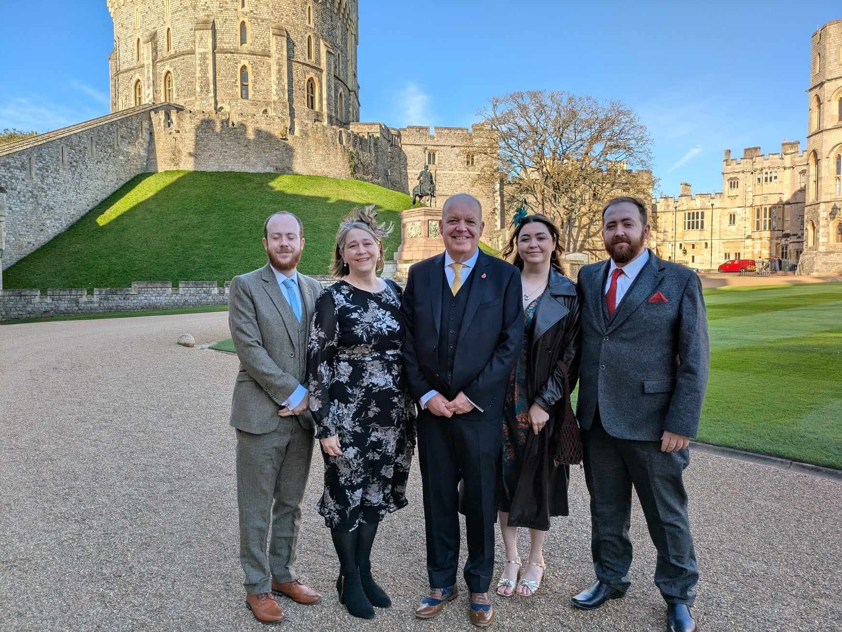 Phil with his family at Windsor Castle